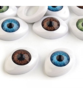 Plastové oči nalepovacie 16 x 23 mm
