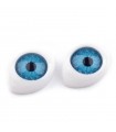Plastové oči nalepovacie 12 x 17 mm