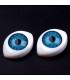 Plastové oči nalepovacie 12 x 17 mm