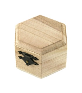 Drevená krabička malá 6-uholníková