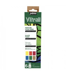 Farby na sklo sada malá Vitrail Discovery 6x20 ml