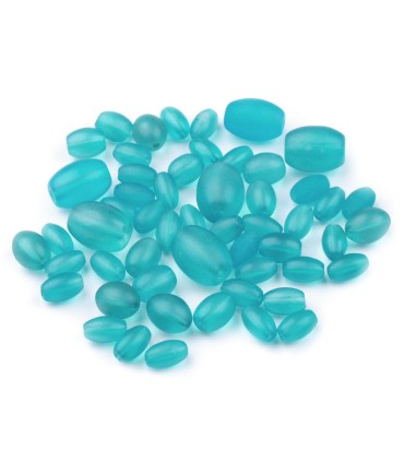 Sklenené koráliky OLIVA mix 4-12 mm 25 g