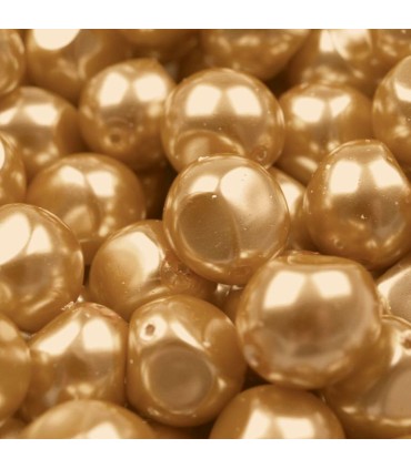 Voskované perly nugeta 13 x 15 mm